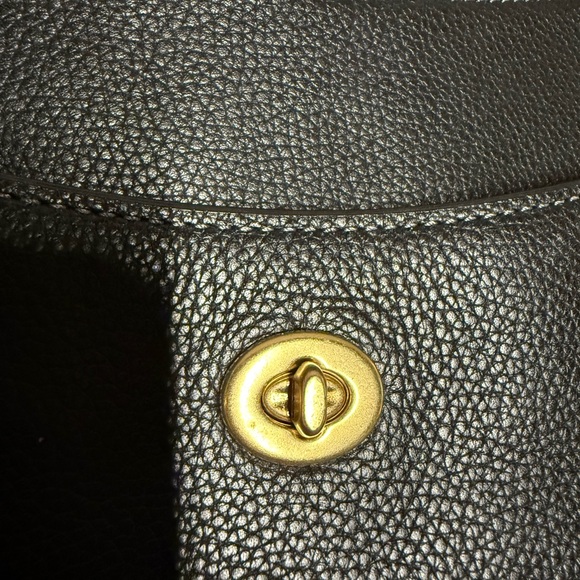 Coach Black Pebble Leather Crossbody - Picture 8 of 16